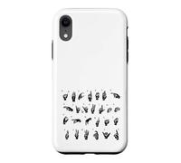 ASL Langue des Signes américaine, Alphabet inclusif Signe ABC Coque pour iPhone XR