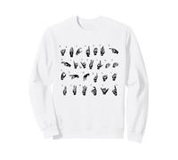 ASL Langue des Signes américaine, Alphabet inclusif Signe ABC Sweatshirt