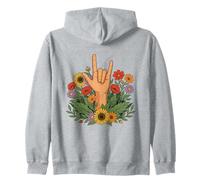 ASL Langue des Signes américaine Je t'aime Sweat à Capuche