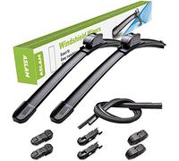 ASLAM Lot de 2 balais d'essuie-glace multi-saisons type M pour Cadillac CTS/Mercedes-Benz GLK-class 55,9 cm + 48,3 cm, adaptateurs multifonctionnels et recharges remplaçables, double durée de vie