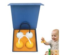 Aslatuas Rhythmic Ball - Boules De Sable Rythmiques - Shakers Asalato En Bois 15 X 15 X 6,5 Cm, 1 Paire 350 G | Instrument De Musique Kashaka Coloré Pour, Performance De La Maternelle, Pe