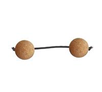 Aslatuas Sandball africain Shaker Hochet Double Gourd Instrument de percussion à la main pour débutants et amateurs de musique africains durables