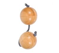 Aslatuas Sandball africain Shaker Hochet Double Gourd Instrument de percussion à la main pour débutants et amateurs de musique africains durables