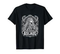 Aslaug, Fille de la légende, Viking Shield Maiden Runes T-Shirt