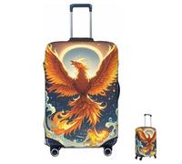 ASLKXOPEMG Housse de bagage élastique 65-95 cm - Protection contre le feu et l'eau - Anti-rayures - Lavable - Housse de protection pour valise décorative, Noir , XL, Ensemble de bagages