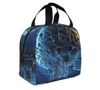 ASLKXOPEMG Sac à déjeuner isotherme réutilisable pour homme et femme - Intelligence artificielle - Pour le travail, le pique-nique, les voyages