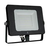 ASLO - Projecteur LED noir 20W SMD 1600Lm Blanc chaud 3000K 230V Extérieur/Intérieur IP65