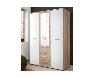 ASM Armoire Penderie 3 Portes en Bois Dino 135 x 191 cm - 23 DSW DI-01