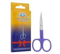 ASM® Ciseaux à Ongles Professionnels Courbés Manucure Cuticules Coupe-Cuticules Coupe-Cuticules Coupe-Cuticules Robuste pour Sourcils, Barbe, Nez Cheveux Coupe - Ciseaux Beauté Homme et Femme (Violet)