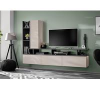 ASM Meuble TV mural en bois Tytan - 210 x 35 x 140 cm - DGC TT