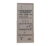 ASM170 Under Reverse Phase Detection Relay Phase Failure and Phase Sequence Relay Control Relays