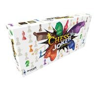 Asmadi Games: Chess Joker - Carte de blague unique Twist On The Classic Tactile Game, Chaos élégant, Planche en néoprène enroulable, pièces en bois, à partir de 10 ans, 2 joueurs