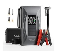 ASMAX Arrancador de Baterias de Coche 4000A, Compresor de Aire 150PSI, Arrancador de Coche 12V Para 9L de Gasolina o 8L de Diésel, Booster Con Pantalla LCD Grande, Para Coche/Camión/Moto - T20
