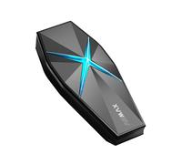 ASMAX F1s Casque de moto avec commande vocale, système de communication en maille pour 10 conducteurs, Bluetooth 5.3 avec audio multitâche, partage de musique, IP67, portée de 8 km pour motoneige/ATV