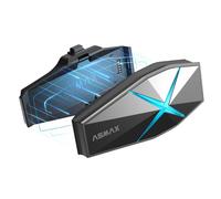 ASMAX Intercom Casque de moto Bluetooth, 10 mailles, contrôle vocal en espagnol, charge rapide, montage magnétique, annulation du bruit, appariement universel, IP67