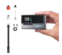 ASMAX T30 Mini Pompe Vélo Électrique 120PSI/8,3Bar, Compresseur Vélo 123g