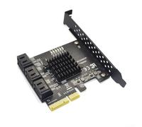 ASMedia ASM1166 Adaptateur d'extension 6 ports SATA3.0 PCI-E pour serveur PC Support d'installation sans pilote