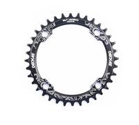 ASMEIR Plateau De PéDalier 120BCD 36T/38/40/42/44T vélo de Montagne manivelle Plateau en Aluminium Plateau Creux réparation adapté BCD 120mm Couronnes Cyclisme (Size : 38T, Color : Black)