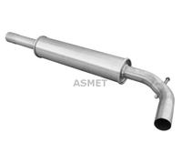 Asmet Pot D’échappement Intermédiaire Pour Seat Ibiza 1,4 16V 1,6 1,8 1,9 SDI