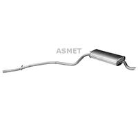 ASMET Silencieux Arrière Compatible Pour Fiat Seicento/600 16.074