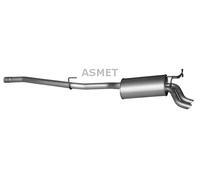 ASMET Silencieux Arrière Pour Mercedes-Benz E-Class 01.075