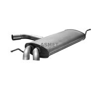 ASMET Silencieux Arrière Pour VW Touran Van 1T1 1T2 1T3