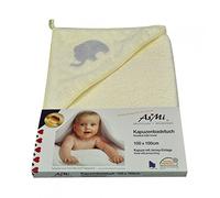 ASMi Cape de Bain Serviette de bain de bébé éléphant 100 x 100 cm