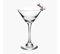 ASmirror 1 verre à cocktail, délicat et élégant verre à cocktail papillon rose, moderne et élégant, adapté aux femmes, hommes, mariages, Noël, anniversaires