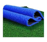 ASMJHQCLW Tapis de Tapis Gazon Artificiel PP et PE | Balcon d'école d'arrière-cour multi-tailles bleu : trous de drainage en caoutchouc décoratifs découpables bricolage(39x59in)