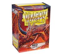 Asmodee 100 Dragon Shield Matte : Red