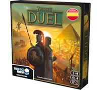 Asmodee 7 Wonders: Duel (SEV07ML) en Espagnol - Jeu de Stratégie pour 2 joueurs à partir de 10 ans - Nouveauté avec 3 conditions de victoire, progrès scientifique et système militaire original