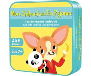 Asmodee Aritma - Mon Chihuahua en Pyjama - Jeu de Cartes Educatif - 10 Min | Pour Enfants dès 7 ans / CE1 - Apprentissage Ludique de la Lecture - Jeu de Société Pédagogique - 2 à 6 Joueurs - Version FR