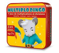 Aritma - MULTIPLODINGO - Jeu Educatif pour Enfants dès 7 Ans - 7 Jeux de Cartes pour Apprendre Multiplications et Divisions - Jeu de Société -2 à 6 Joueurs - 15 Min - Version Française
