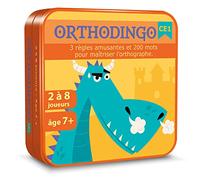 Asmodee Aritma - ORTHODINGO CE1 - Jeu de Société Éducatif 7 Ans - Progresser et améliorer Son Orthographe - Apprendre des Mots et Développer Le Vocabulaire - 2-8 Joueurs - 15 Min - Version Française