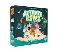 Asmodee Attrape-Rêves SCOAR01FR : Jeu d'Observation et d'Association 2-4 joueurs, 4+ ans, Durée 15 min, 32 cartes Cauchemar, 8 cartes Doudou, 60 Jetons Rêve