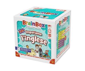 Asmodee - BrainBox Nous apprenons l'anglais (2022), Jeu pour Apprendre et Former l'esprit, 1+ Joueurs, 8+ Ans, Ed. en Italien