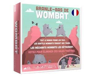 Asmodee - BRANLE-Bas DE Wombat - Jeu de Société d'Ambiance pour Enfants dès 7 Ans - Jeu Coopératif en Equipe - Construisez 3 Tours - 3 à 6 Joueurs -15 Min - Version Française - par Exploding Kittens