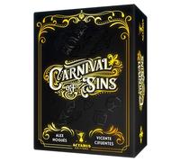 Asmodee - Carnival of Sins - Actarus Éditions - Jeu d'ambiance - déduction et Bluff - Jeu de Cartes et dés - dès 10 Ans - 2 à 5 Joueurs - 10 à 20 Min - Version Française