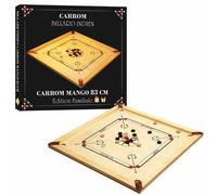 Asmodee Carrom Mango 83 cm – 83×83 cm – Édition familiale, 2–4 joueurs