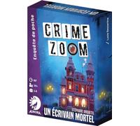 Asmodee - Crime Zoom : Un Écrivain Mortel - Jeu de Société d'Enquête pour Adultes & Enfants dès 14 Ans - Jeu de Scène de Crime - pour 1 à 6 Détectives - Jeu Format Voyage - 1h - en Français- Aurora