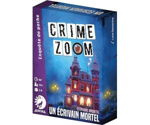 Asmodee - Crime Zoom : Un Écrivain Mortel - Jeu de Société d'Enquête pour Adultes & Enfants dès 14 Ans - Jeu de Scène de Crime - pour 1 à 6 Détectives - Jeu Format Voyage - 1h - en Français- Aurora