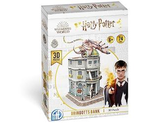 Asmodee CubicFun, Harry Potter Banque de Gringotts, Jeu de Construction, Puzzle 3D, 74 pièces, À partir de 8 Ans, 60 Minutes HPP51070