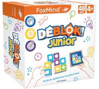 Asmodee - Déblok Junior - Jeu Éducatif de Logique et Rapidité - 20 Min | Pour Enfants dès 4 Ans - 60 Cartes Défis + Blocs Colorés - Jeu de Société Pédagogique - 1 à 4 Joueurs - En Français - Foxmind