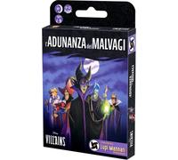 Asmodee, Disney Villains : l'assemblée des méchants, Jeu de société de Bluff et de stratégie, 6-12 Joueurs, 10+ Ans, édition en Italien
