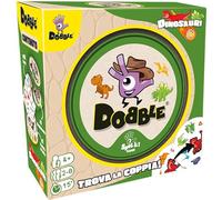 Asmodee Dobble Dinosaures, Eco-Sleeve, Jeu de Table amusant pour toute la famille, 2 à 8 joueurs, 6 ans et édition en italien