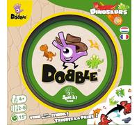 Asmodee| Dobble Dinosaures | Jeu de Cartes | Familial | Rapide | Jeu d’Observation et de Réflexes | 2 à 8 Joueurs | Dès 6 Ans | 15 Minutes | Boîte Métal avec 55 Cartes | Version FR/NL
