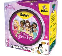 Asmodee - Dobble : Disney Princess - Jeu de société Amusant pour Toute la Famille avec Les Princesses Disney, 2-8 Joueurs, 4+ Ans, édition en Italien