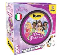 Asmodee Double : Disney Princess - Cartes à Jouer pour la Famille et Les | Jeu de société rapide et amusant en version de voyage - 2 à 8 joueurs - 4+ ans - 15 minutes - édition italienne