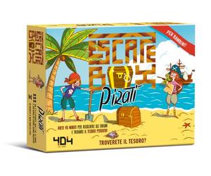 Asmodee - Escape Box: Pirates - Jeu Amusant en boîte pour Organiser Une Chasse au trésor, 2-5 Joueurs, 7-12 Ans, édition en Italien