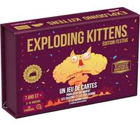 Asmodee - Exploding Kittens: Edition Festive - Jeu de Cartes Drôle pour Adultes et Enfants dès 7 Ans - Jeu de Société d'Ambiance avec Chatons & Explosions - 15 Min - 2 à 10 Joueurs - en Français
